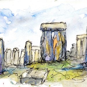 Scribble Stone Henge, Salisbury, UK